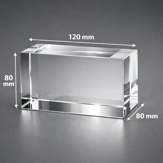 The Signature Crystal – 3D Engraved Photo Keepsake - Large