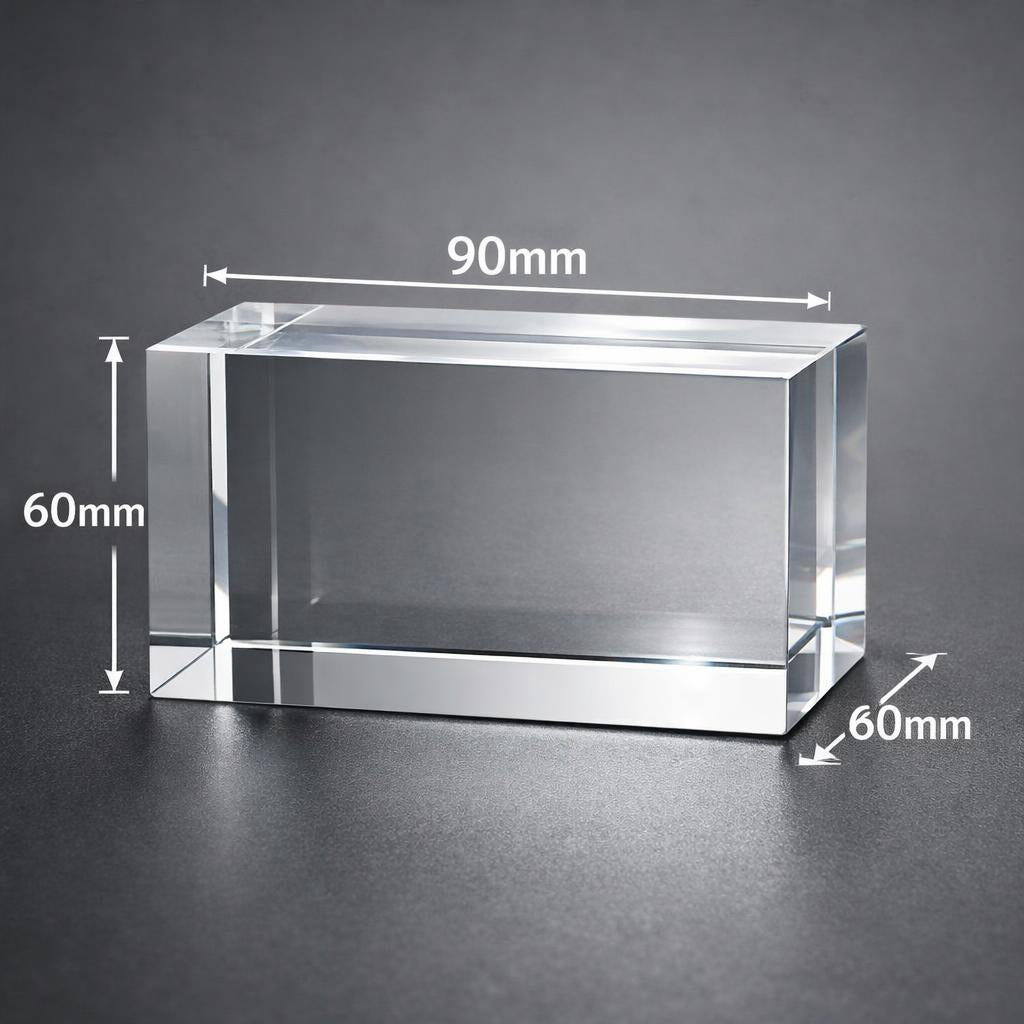 The Signature Crystal – 3D Engraved Photo Keepsake - Medium
