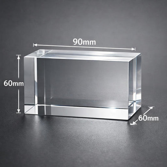The Signature Crystal – 3D Engraved Photo Keepsake - Medium