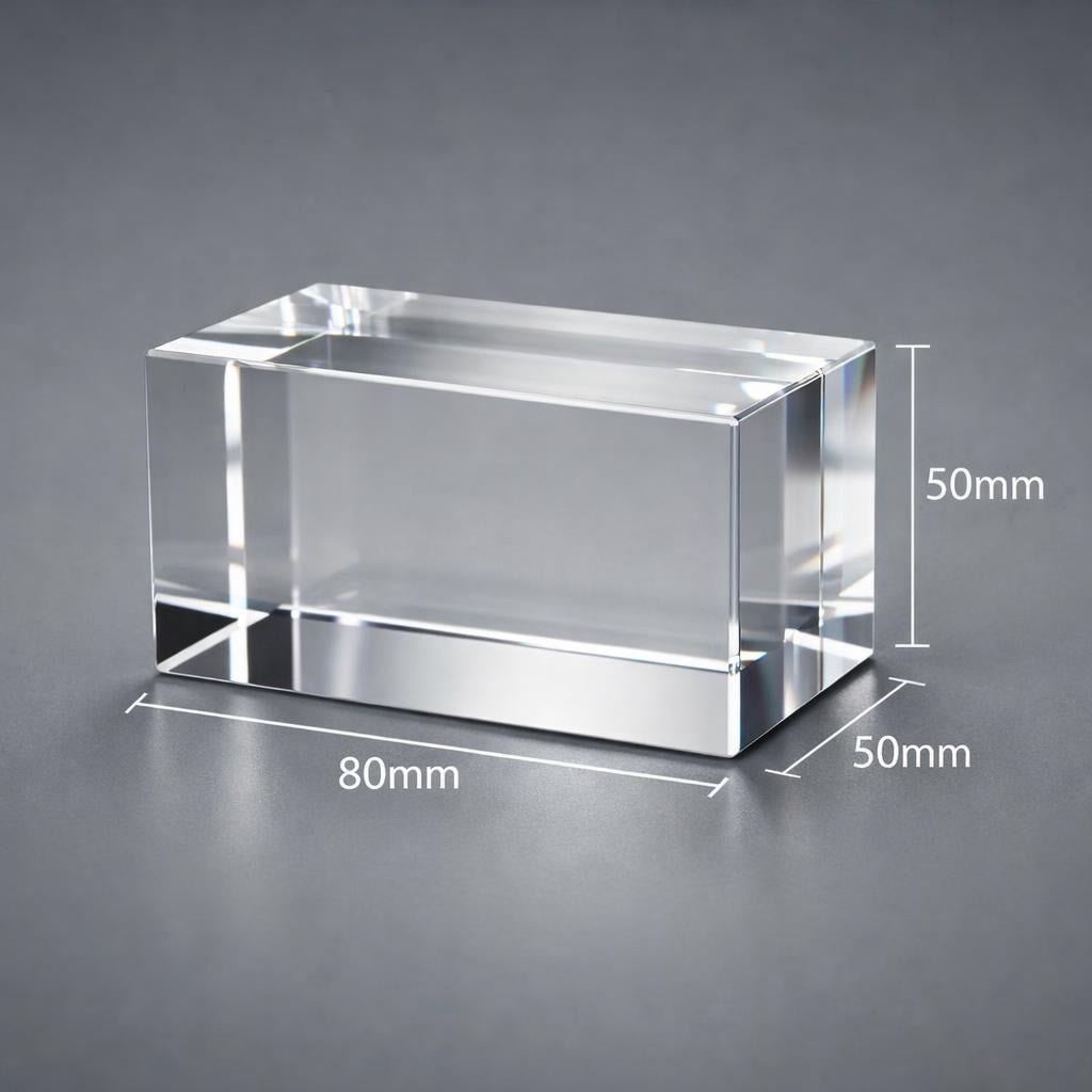 The Signature Crystal – 3D Engraved Photo Keepsake - Small